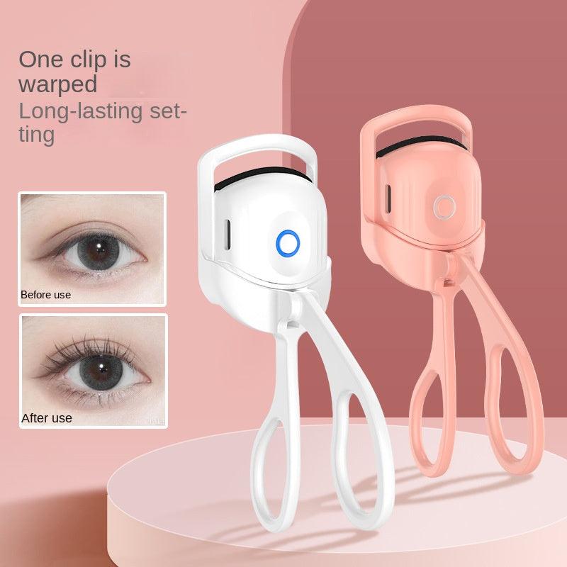 Eyelash Curler Portable Electric Heated Comb Eye Lash Long Lasting Eyelashes Curls Thermal Eyelash Curler Makeup Tools Heated Eyelash Curlers,Rechargeable Electric Eyelash Curler,Handheld Eyelash Heat - Bellarevive.Store