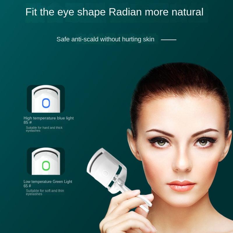 Eyelash Curler Portable Electric Heated Comb Eye Lash Long Lasting Eyelashes Curls Thermal Eyelash Curler Makeup Tools Heated Eyelash Curlers,Rechargeable Electric Eyelash Curler,Handheld Eyelash Heat - Bellarevive.Store