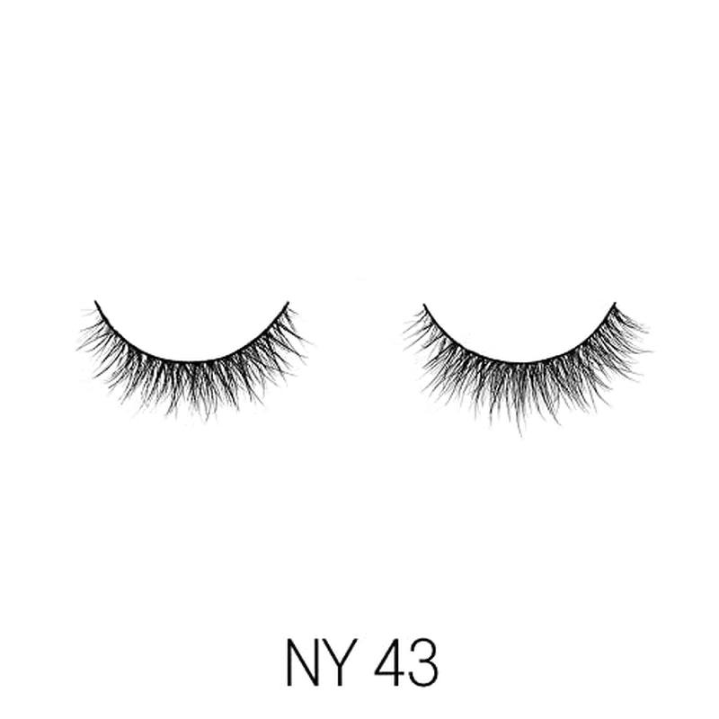 NY43 3D Mink Eyelashes - 100% Real Hair, Natural & Lightweight, Multi-Layered, Reusable Luxury Lashes - Bellarevive.Store