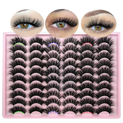 Eyelashes Bulk Wispy Strip Lashes Natural Look 3D Cat Eye Lashes Pack 18Mm Long Volume C Curl Faux Mink Lashes Multipack (3 Styles) - Bellarevive.Store