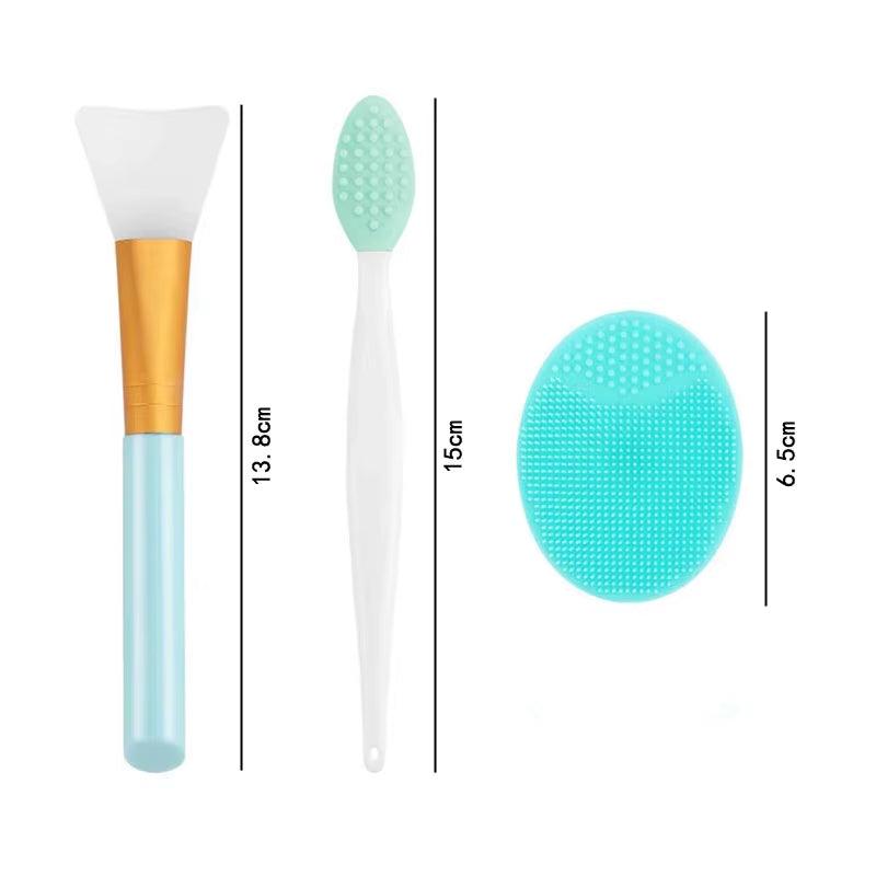 Silicone Double-Sided Facial Cleansing Brush - Lip Exfoliator and Blackhead Remover for Nose & Face - Bellarevive.Store