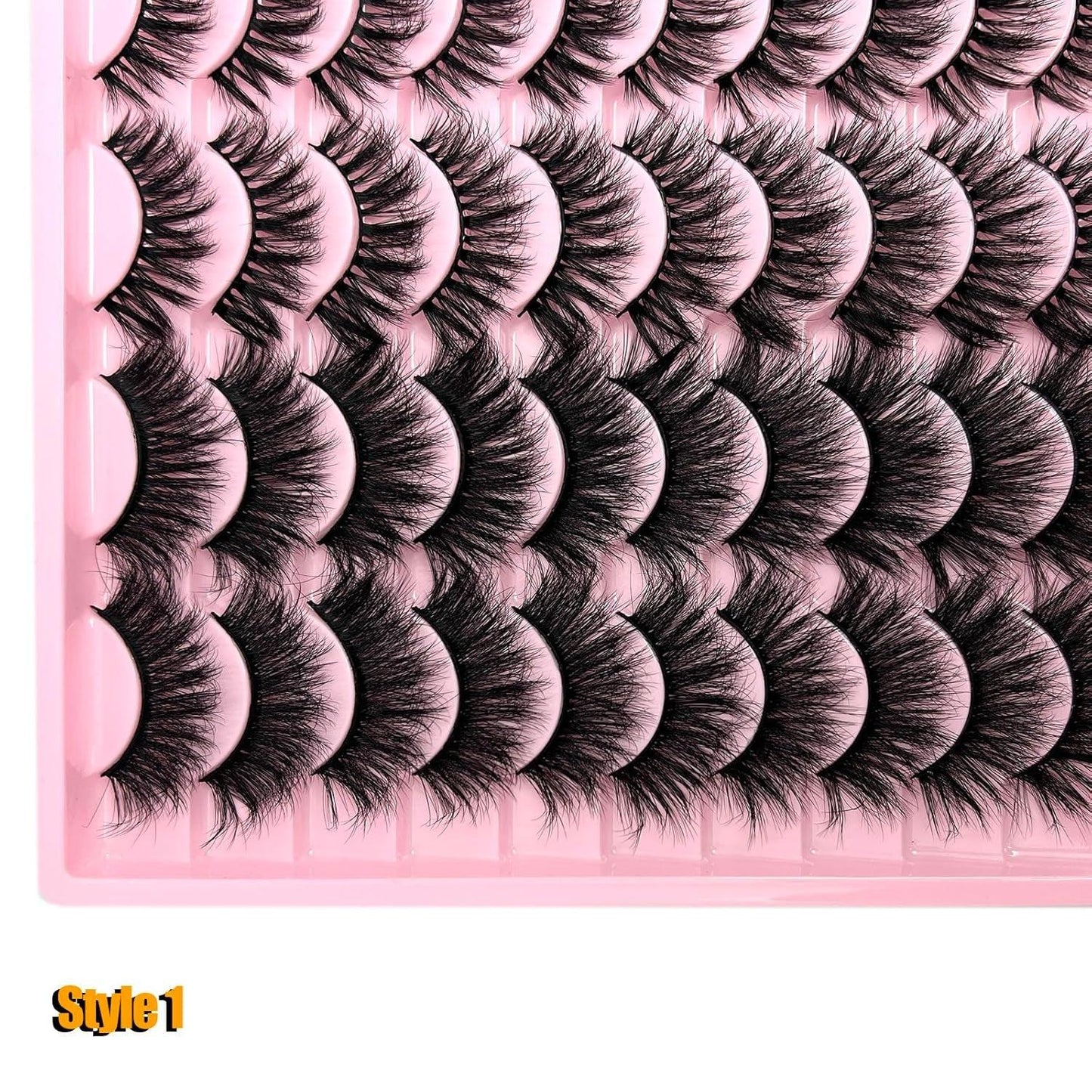 Eyelashes Bulk Wispy Strip Lashes Natural Look 3D Cat Eye Lashes Pack 18Mm Long Volume C Curl Faux Mink Lashes Multipack (3 Styles) - Bellarevive.Store