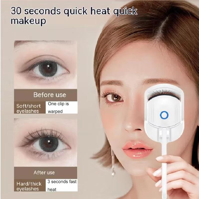 Portable Electric Eyelash Curler - Quick Heating & Long-Lasting Curling Device - Bellarevive.Store