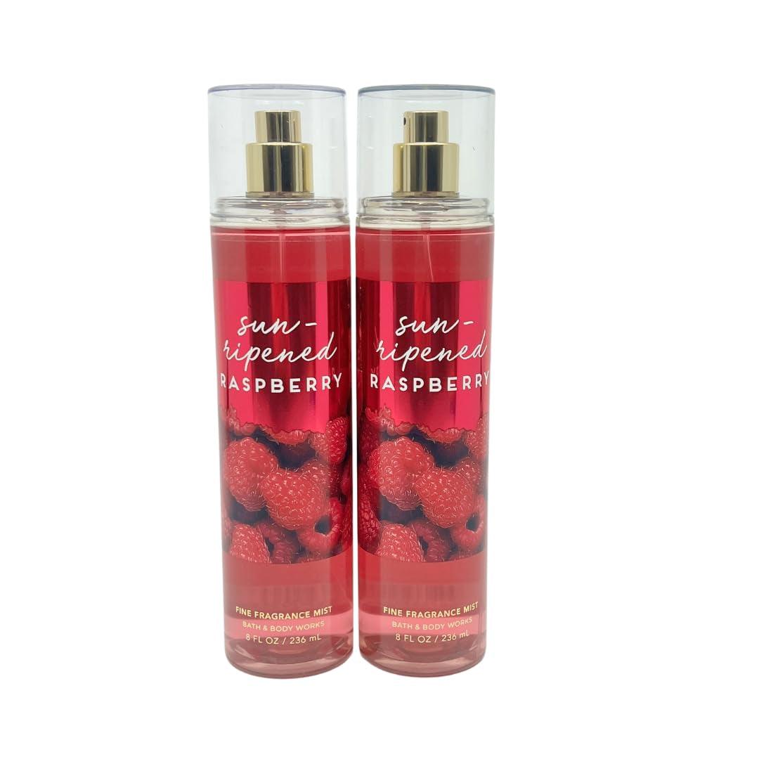 SUN-RIPENED RASPBERRY Fine Fragrance Mist Gift Set with a Red Bow for Holiday & Gifts - Pack of 2 - Bellarevive.Store