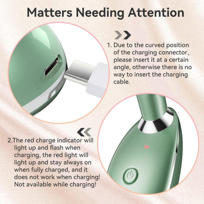 Green Multifunctional Face and Neck Massager - Portable Facial Device for Enhanced Skincare - Bellarevive.Store