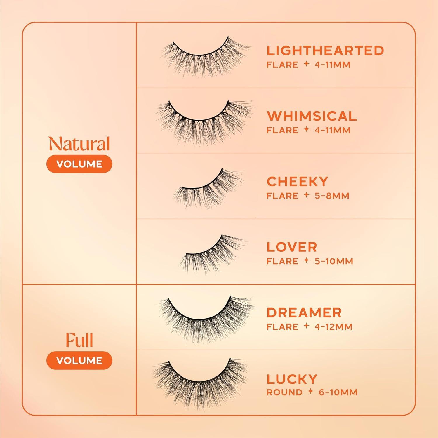 Elashtic™ Lashes | Full Band | Strip Lashes | Natural Wispy Lashes | Fake Eyelashes | Elastic Lash Band | Flared & Natural Volume (Lighthearted) Full Band Lash - Bellarevive.Store