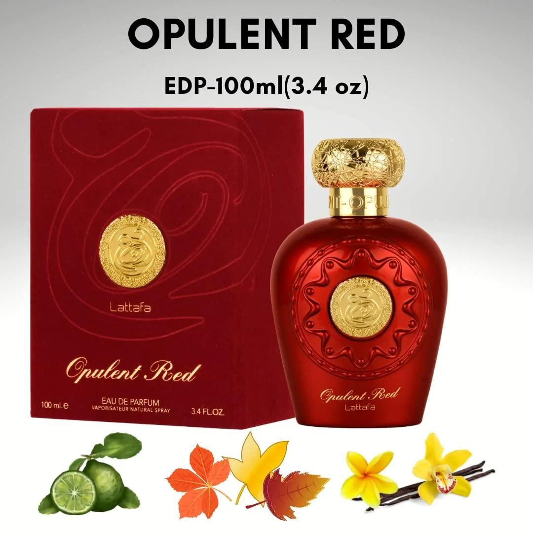 Perfumes Opulent Red for Unisex Eau De Parfum Spray, 3.4 Ounce (137662) - Bellarevive.Store